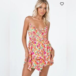 Princess Polly Barrett Mini Dress Multi Floral Lower Impact
